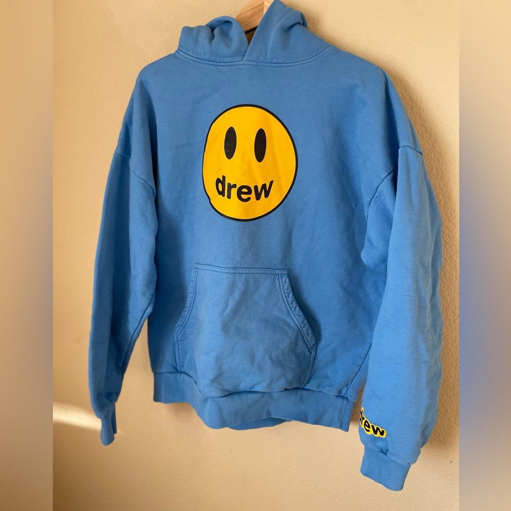 COPY - Sky Blue Mascot Drew House Hoodie Smiley